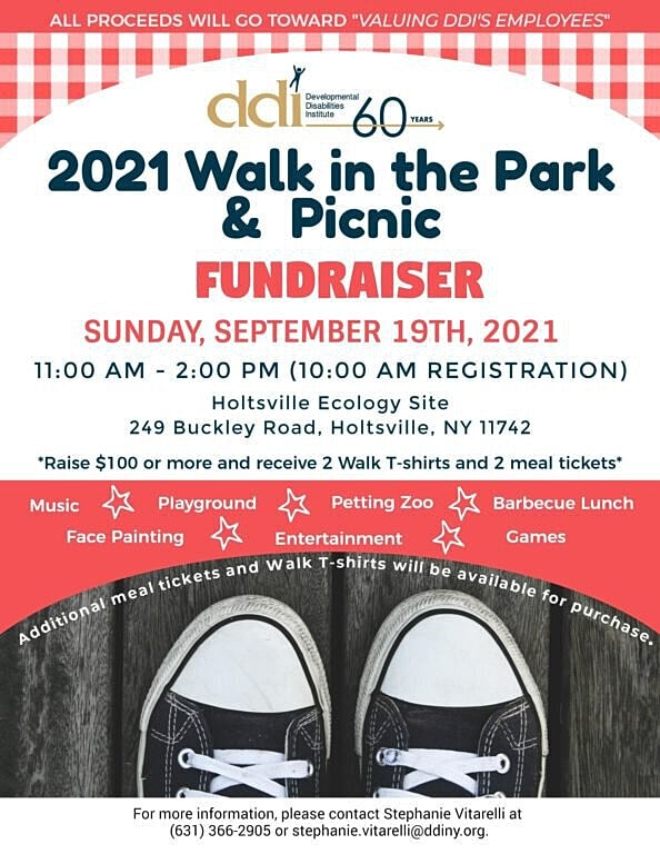 2021 Walk in the Park fundraiser announcement