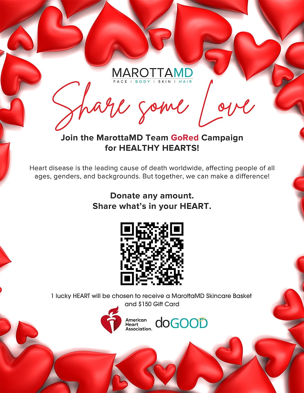 Go Red campaign for heart health awareness.