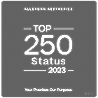 Top 250 Status 2023 badge for AllForm Aesthetics