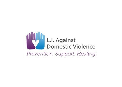 L.I. Against Domestic Violence logo and tagline