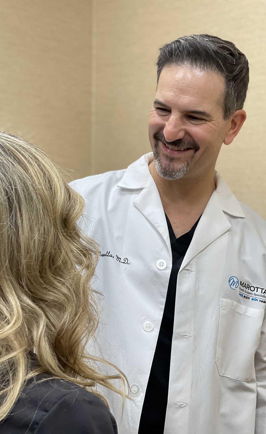 Doctor consulting with patient in medical setting
